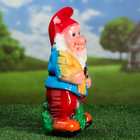 Садовая фигура "Гном с колосками", глянец, разноцветная, керамика, 36 см - Фото 2