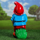 Садовая фигура "Гном с колосками", глянец, разноцветная, керамика, 36 см - Фото 3