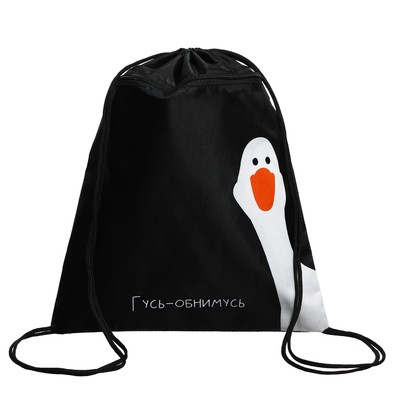 Мешок для обуви "Гусь-обнимусь" (с карманом) 42×34 см