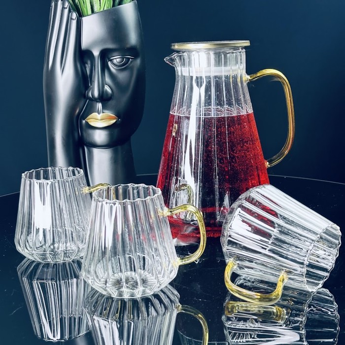 Набор питьевой Lenardi, 6 стаканов и графин 2 л - Фото 1