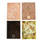 Тетрадь 96 листов клетка на гребне "Тендер", картонная обложка, 4 вида МИКС - Фото 1