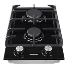 Варочная поверхность NORDFROST HS 3022 B, газовая, 2 конфорка, чёрный - Фото 3