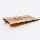 Пакет крафт, V-образное дно, с продольным окном 23,5 х 12 х 5 см (комплект 50 шт) - фото 62111773