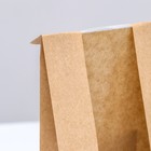 Пакет крафт, V-образное дно, с продольным окном 23,5 х 12 х 5 см (комплект 50 шт) - фото 62111774