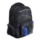 Рюкзак молодёжный 41.5 х 29 х 18 см, Grizzly, эргономичная спинка, отделение для ноутбука, синий/хаки - Фото 3