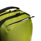 Рюкзак молодёжный 43 х 29 х 15 см, Grizzly, эргономичная спинка, отделение для ноутбука, чёрный/зелёный - фото 9852736