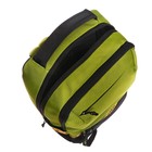 Рюкзак молодёжный 43 х 29 х 15 см, Grizzly, эргономичная спинка, отделение для ноутбука, чёрный/зелёный - фото 9852738