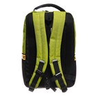 Рюкзак молодёжный 43 х 29 х 15 см, Grizzly, эргономичная спинка, отделение для ноутбука, чёрный/зелёный - фото 9852730