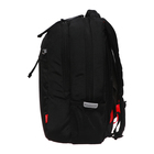 Рюкзак молодёжный 39 х 26 х 19 см, Grizzly, эргономичная спинка, отделение для ноутбука, чёрный/красный - Фото 4
