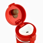 Термокружка с кнопкой, 380 мл, красный - Фото 5