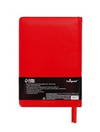 Ежедневник НЕдатированный А5, 136 листов в линейку, кожзам «Небраска», золотой срез, красный - Фото 17