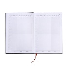 Ежедневник недатированный «Классика», A5 140 листов, в клетку, с ручкой, обложка ПВХ, МИКС 9630388