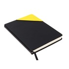 Ежедневник недатированный, обложка ПВХ, формат А5, 140 листов в клетку, на резинке, "Неон", МИКС - фото 22840643