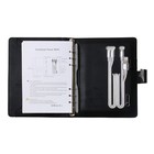 Ежедневник-органайзер в подарочной упаковке, А5, 140 листов, с ручкой, сканером пальца и зарядкой, в подарочной коробке, обложка ПВХ, чёрный - Фото 12