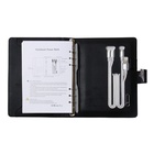 Ежедневник-органайзер в подарочной упаковке, А5, 140 листов, с ручкой, сканером пальца и зарядкой, в подарочной коробке, обложка ПВХ, чёрный - Фото 14