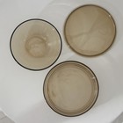 Набор стеклянных тарелок «Дымка», 5 предметов: 2 тарелки d=18,3 см, 3 тарелки d=19,8 см - фото 4385912