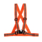 Жилет сигнальный, с наплечными лямками, регулируемый размер, оранжевый - Фото 5