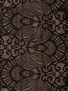 Кружевная эластичная ткань, 185 мм, 2.7±0.5 м, чёрная - Фото 3