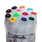 Набор маркеров, 12 цветов, кистеобразный наконечник, в пластиковой коробке - Фото 4