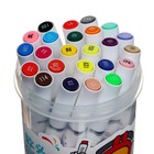 Набор маркеров, 24 цветов, кистеобразный наконечник, в пластиковой коробке - фото 8914919