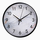 Часы настенные "Белый мрамор", d-25 см, плавный ход - фото 19839020