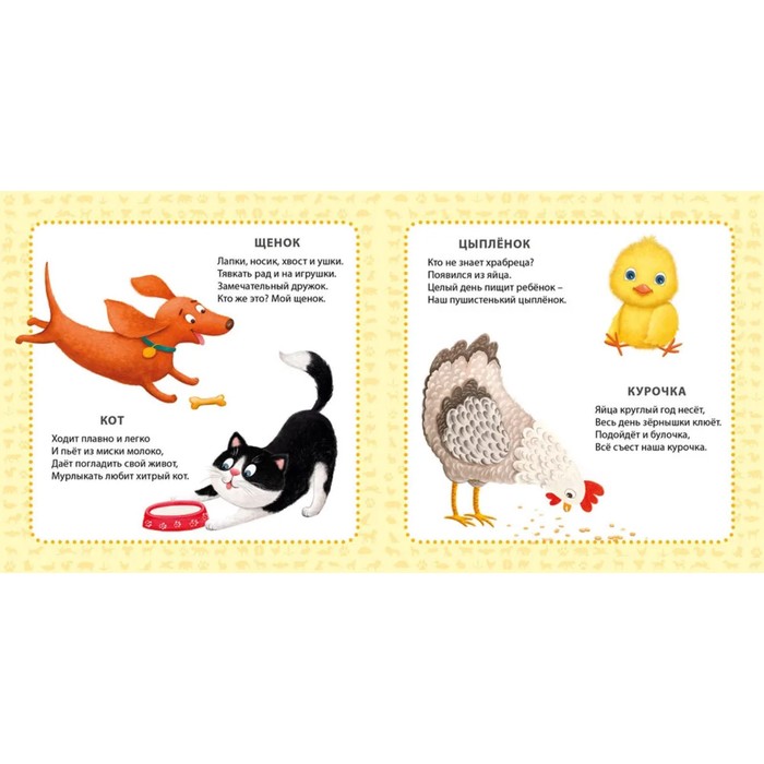 Книжка «Мои первые картинки и стихи. Животные» 9834553