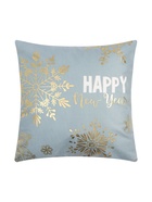 Наволочка декоративная новогодняя «Этель. Снежинки» 40×40 см, велюр - Фото 3