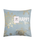 Наволочка декоративная новогодняя «Этель. Снежинки» 40×40 см, велюр - Фото 8