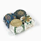 Новогодняя свеча чайная «Новый год: Праздничная», d = 4 см, МИКС (комплект 4 шт) - фото 22500500