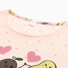 Комплект женский домашний (футболка/бриджи), цвет персиковый, размер 44 - Фото 11