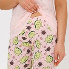 Комплект женский домашний (футболка/бриджи), цвет персиковый, размер 44 - Фото 14
