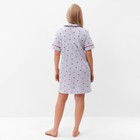 Платье домашнее женское, цвет голубой/красный, размер 52 - фото 22400972