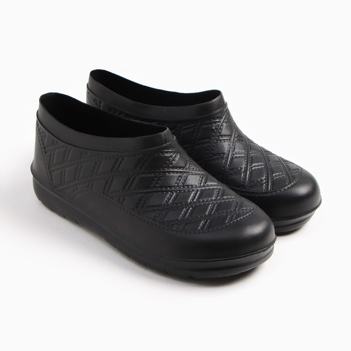 Галоши мужские, размер 43, чёрные - Фото 1