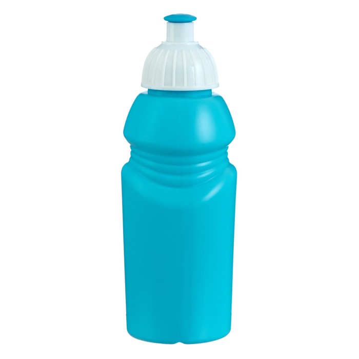 Бутылка для воды велосипедная, 400 мл, с соской, 18 х 6.2 х 6.2 см, голубая - Фото 1