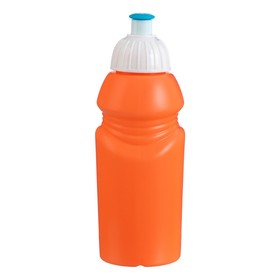 Бутылка для воды велосипедная, 400 мл, с соской, 18 х 6.2 х 6.2 см, оранжевая