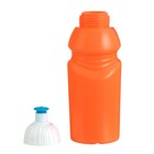 Бутылка для воды велосипедная, 400 мл, с поильником, 18 х 6.2 х 6.2 см, оранжевая - Фото 2