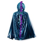 Карнавальный набор «Синий дракон», плащ и маска - фото 31002665