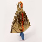 Карнавальный набор «Золотой дракон», плащ и маска - фото 805716742