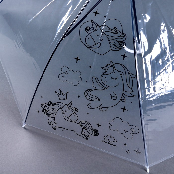 Зонт раскраска «Единорожки» + маркеры - фото 1906333837
