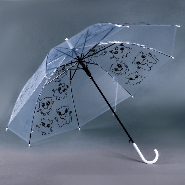Зонт раскраска «Монстрики» + маркеры - фото 1906333849
