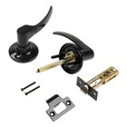 Защелка 2101, пустая, глянцевая, чёрная - Фото 4