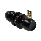 Защелка 1101, пустая, матовая, чёрная - Фото 3