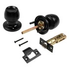 Защелка 1101, пустая, матовая, чёрная - Фото 4