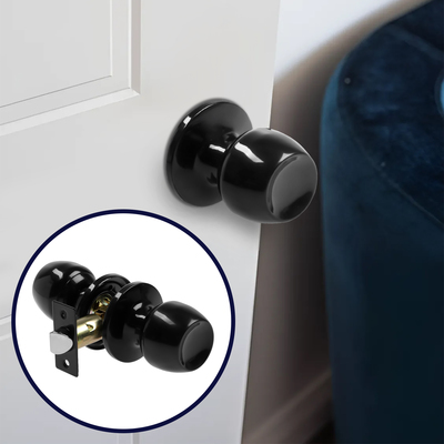 Защелка 1101, пустая, глянцевая, чёрная