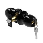 Защелка 1103, с ключом, глянцевая, чёрная - Фото 2