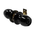 Защелка 1103, с ключом, глянцевая, чёрная - Фото 3