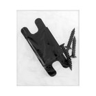 Защелка 1303, с ключом, матовая, чёрная - Фото 5