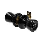 Защелка 1203, с ключом, глянцевая, чёрная - Фото 3