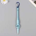 Фонарик брелок для ключей на карабине «Меч», мигает, 3 режима, ультрафиолет, лазер 2×3×19 см, МИКС - Фото 4