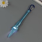 Фонарик брелок для ключей на карабине «Меч», мигает, 3 режима, ультрафиолет, лазер 2×3×19 см, МИКС - Фото 5